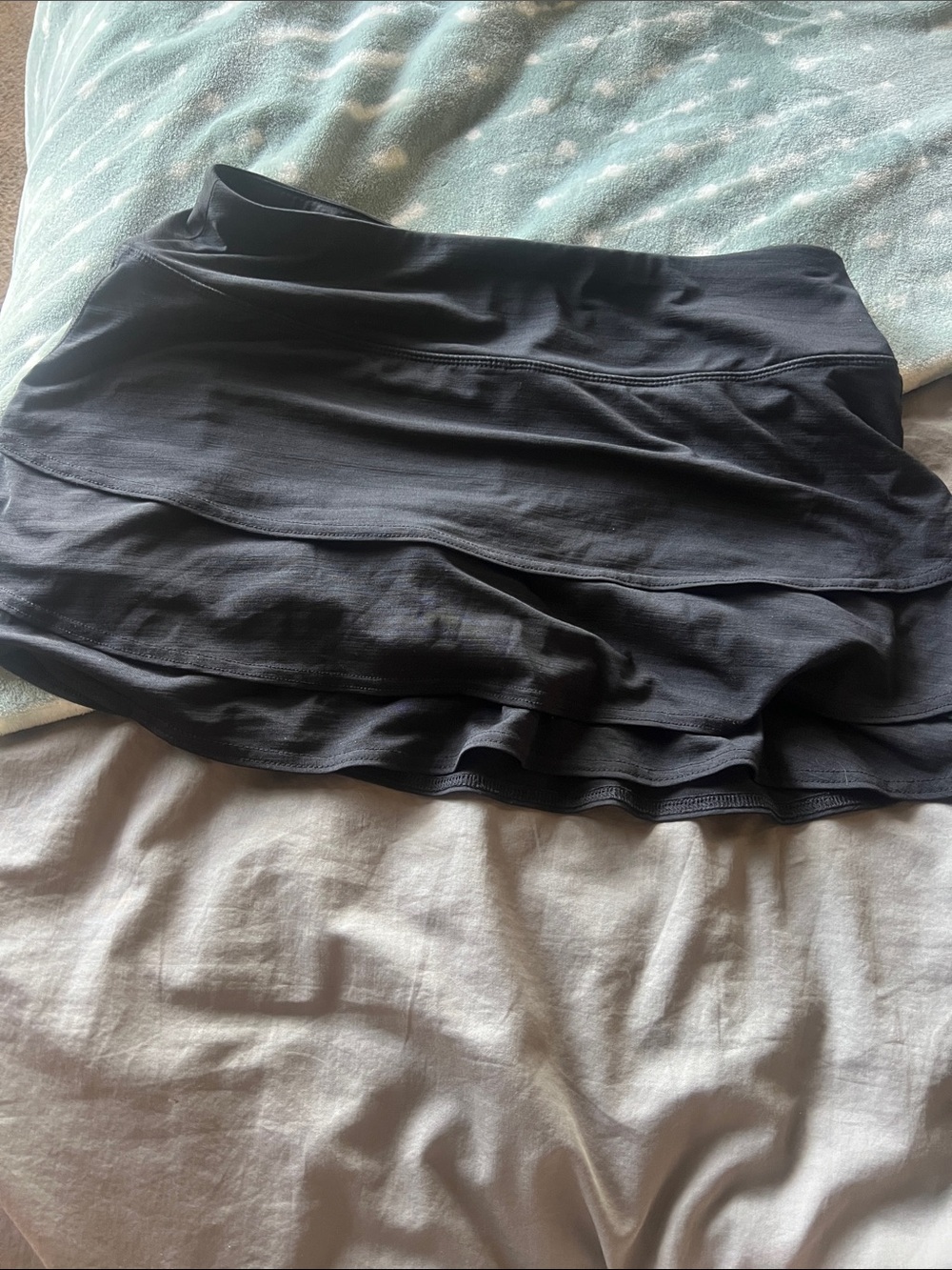 Athleta Black Layered Circle Skirt